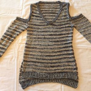 Cold shoulder sweater